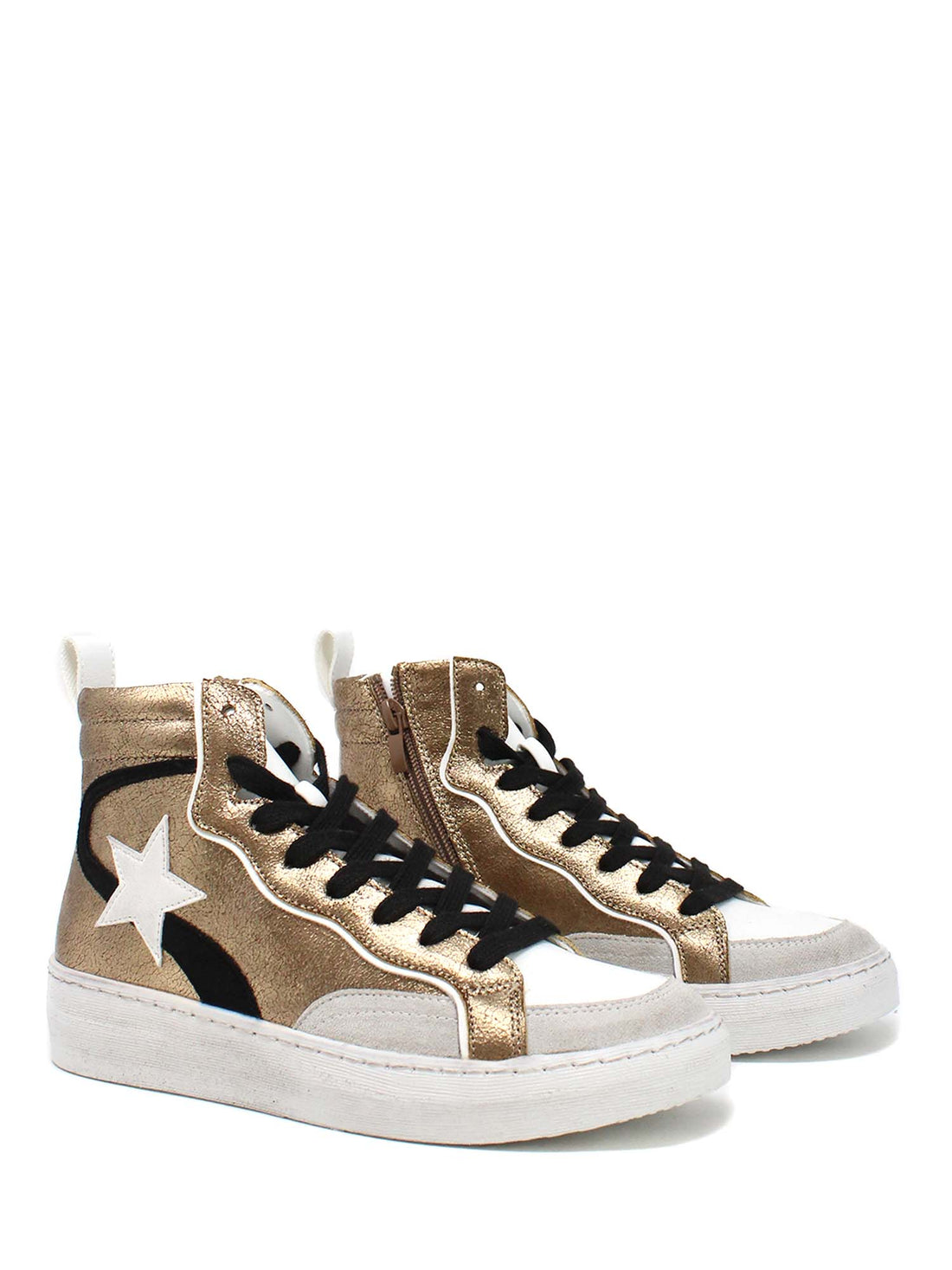 Sneakers Marrone Gold&gold