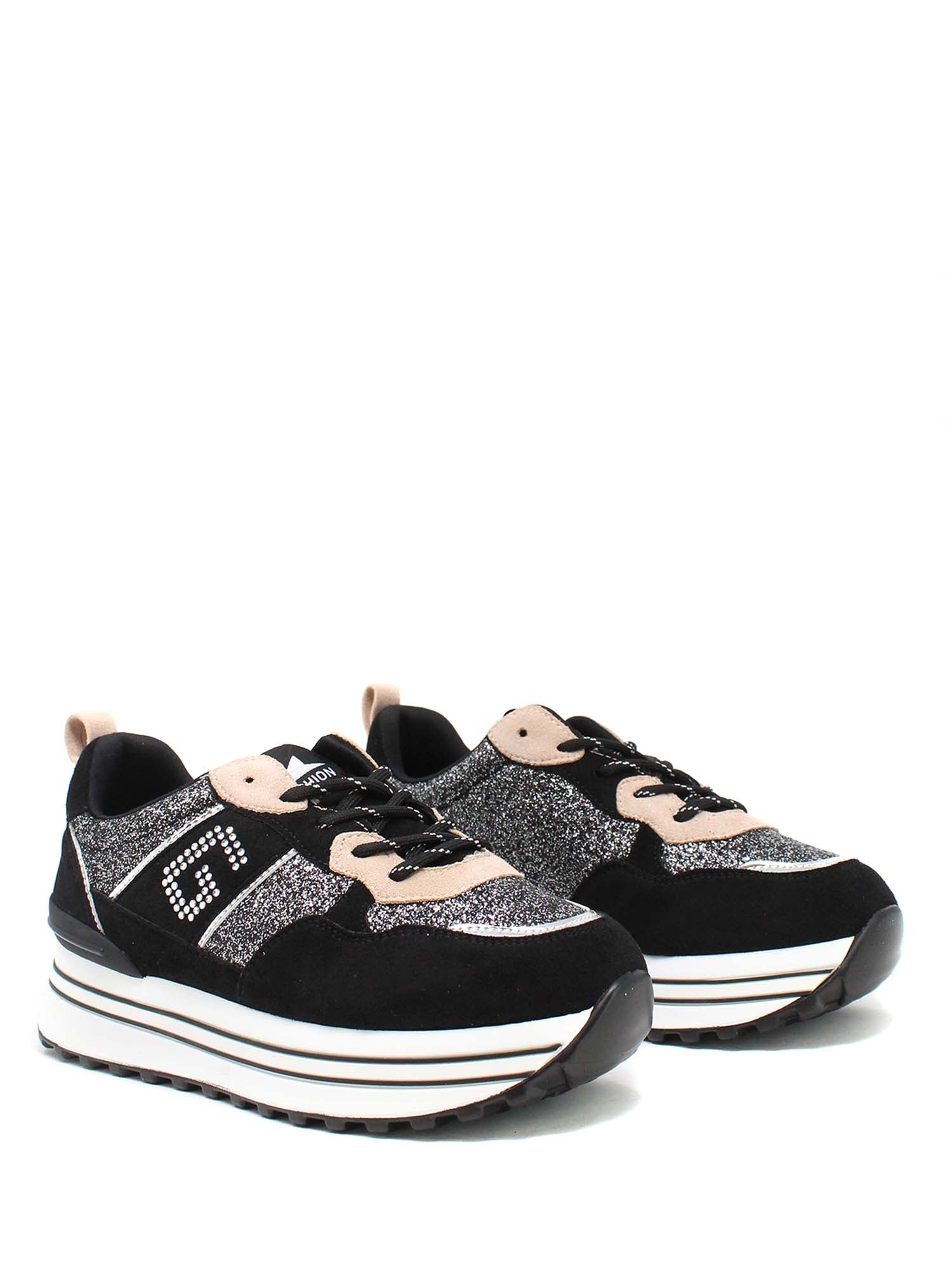 Sneakers Nero Gold&gold