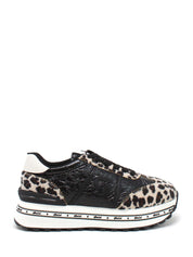 Sneakers Nero Leopard Gold&gold