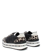 Sneakers Nero Leopard Gold&gold