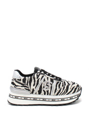 Sneakers Nero Zebrato Gold&gold