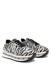 Sneakers Nero Zebrato Gold&gold