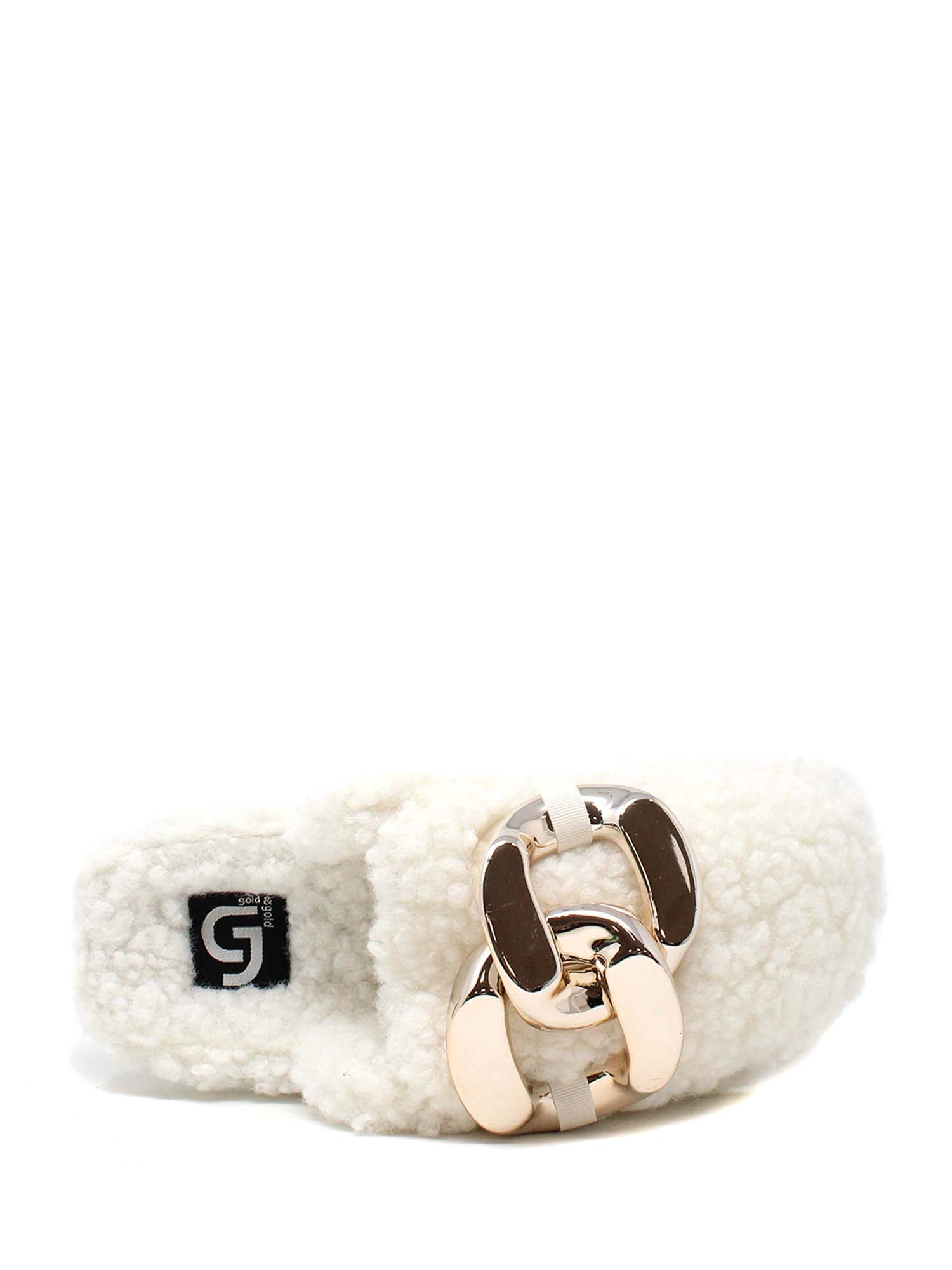 Pantofole Bianco Gold&gold
