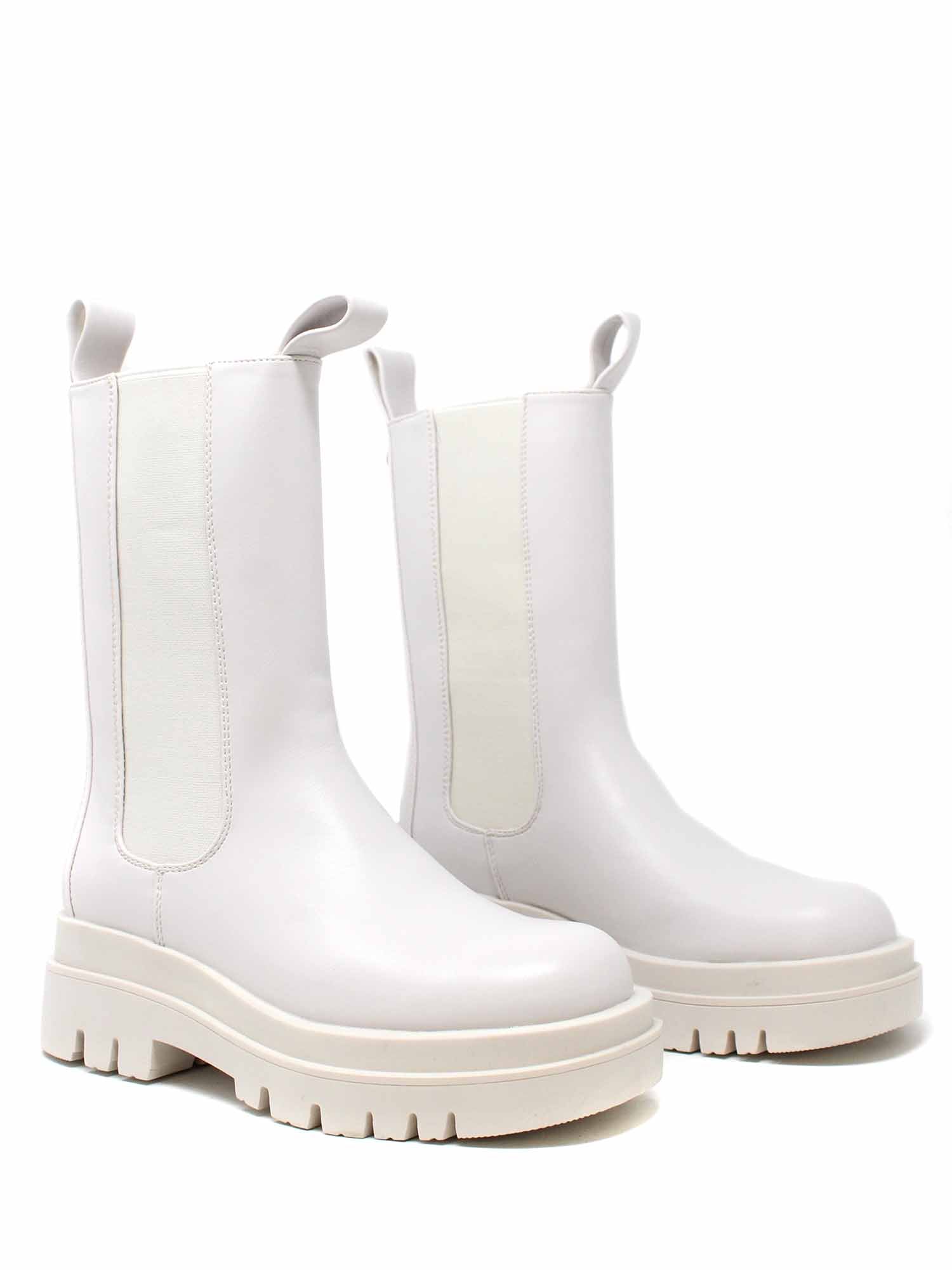 Stivaletti Bianco Gold&gold