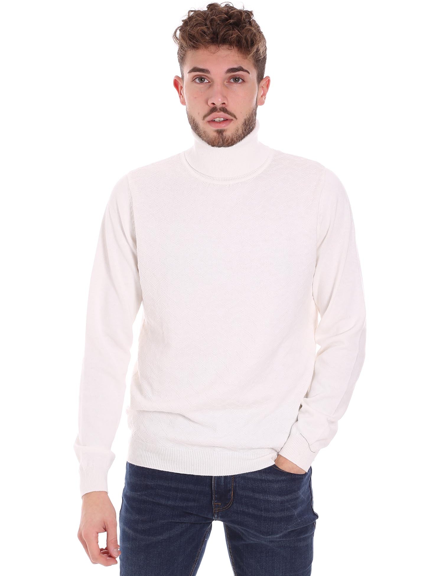 Maglie a collo alto Bianco Antony Morato