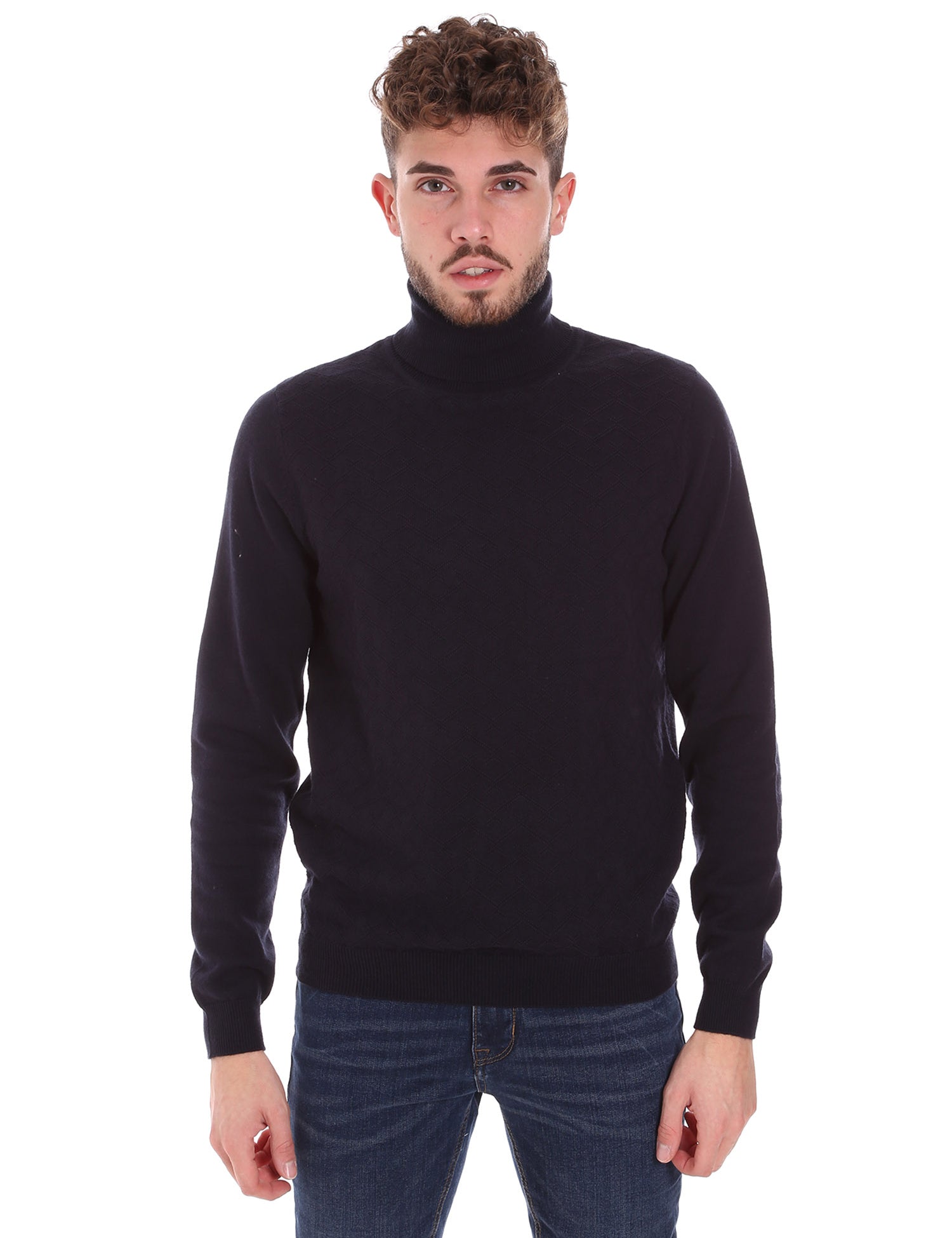 Maglie a collo alto Blu Antony Morato