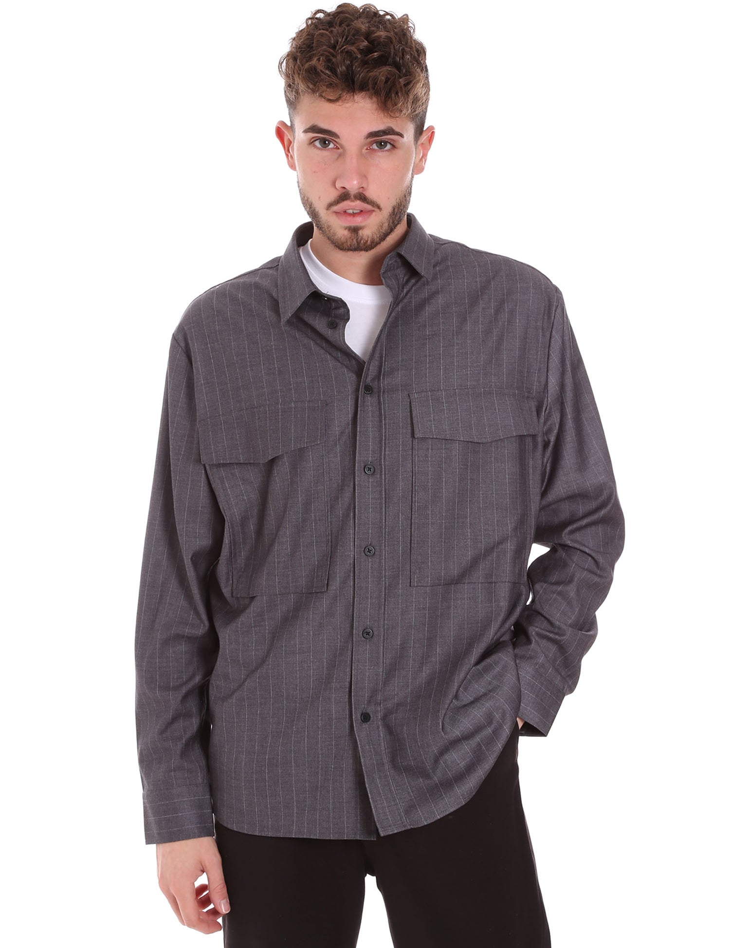 Camicie Grigio Antony Morato