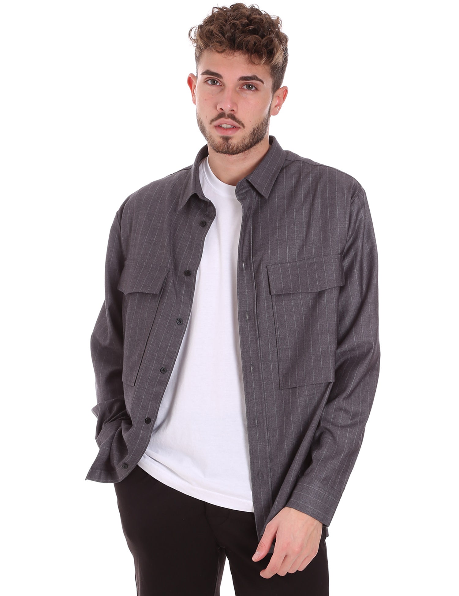 Camicie Grigio Antony Morato