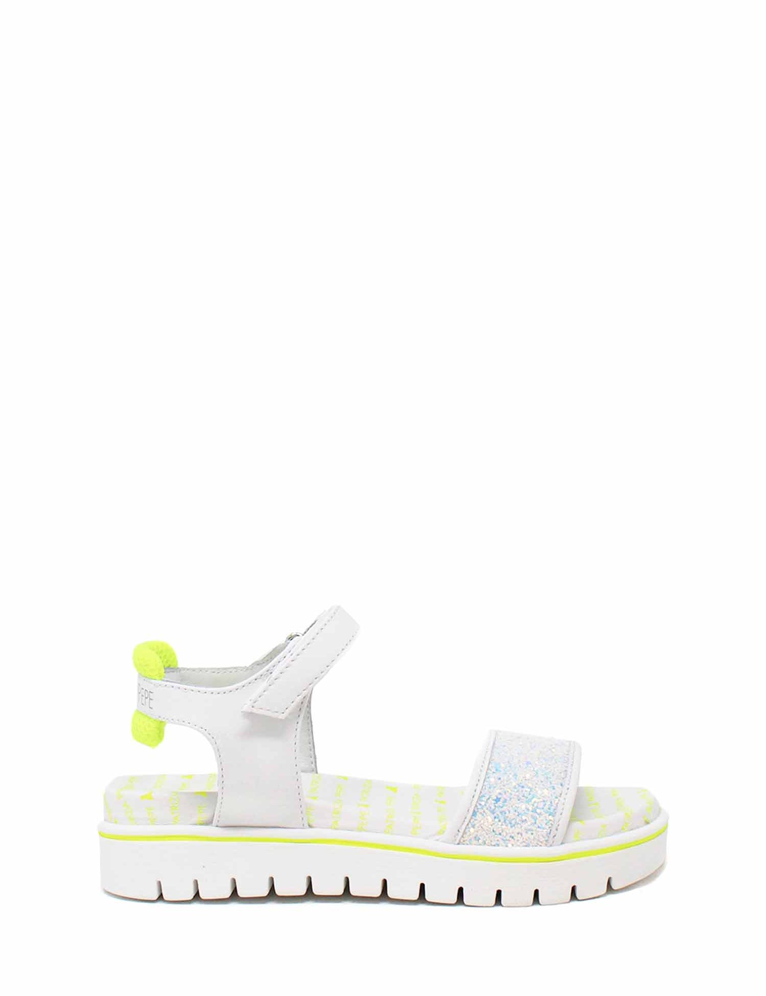 Sandali con strappi Bianco Giallo Patrizia Pepe