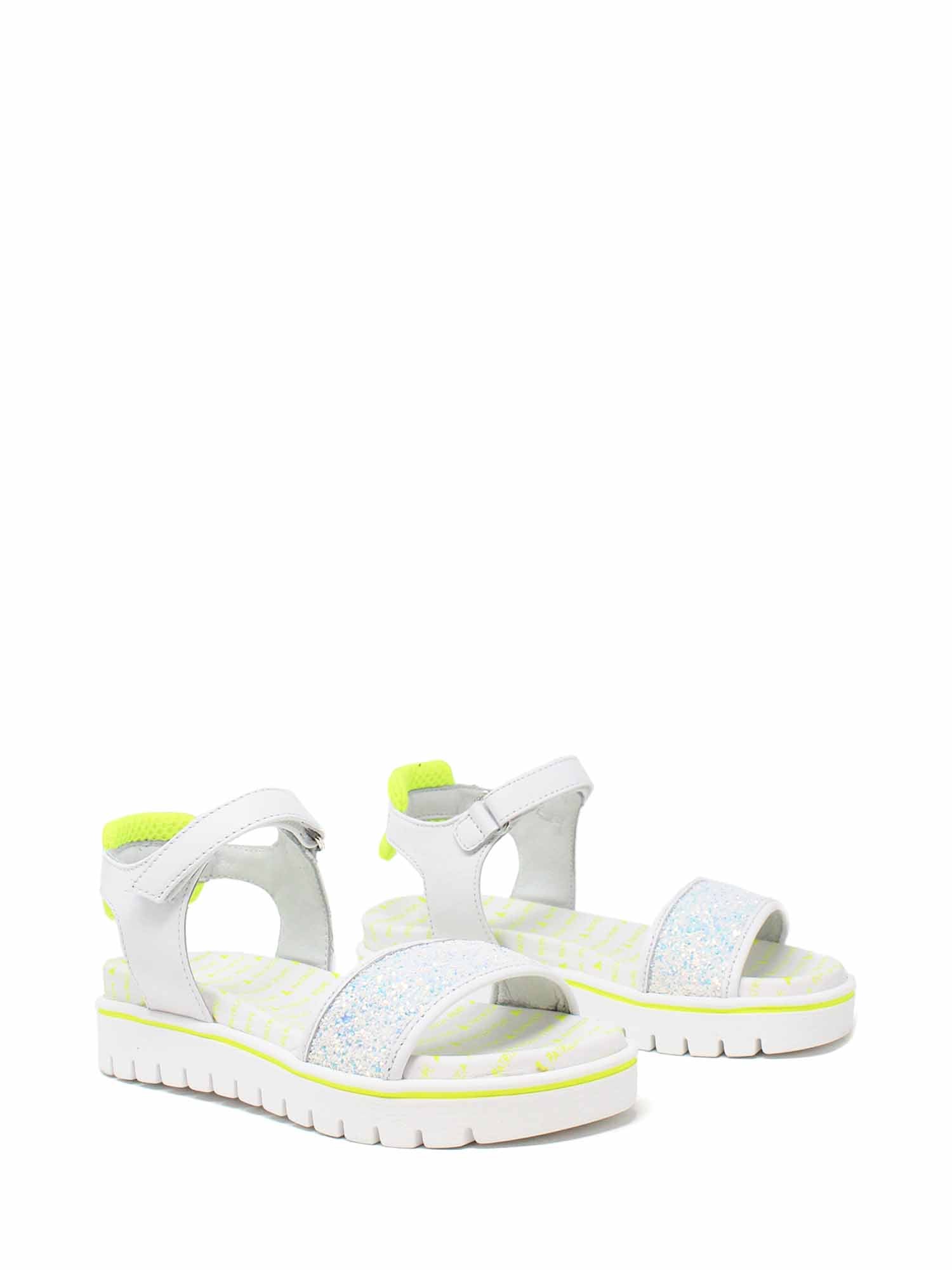 Sandali con strappi Bianco Giallo Patrizia Pepe