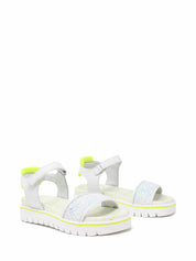Sandali con strappi Bianco Giallo Patrizia Pepe