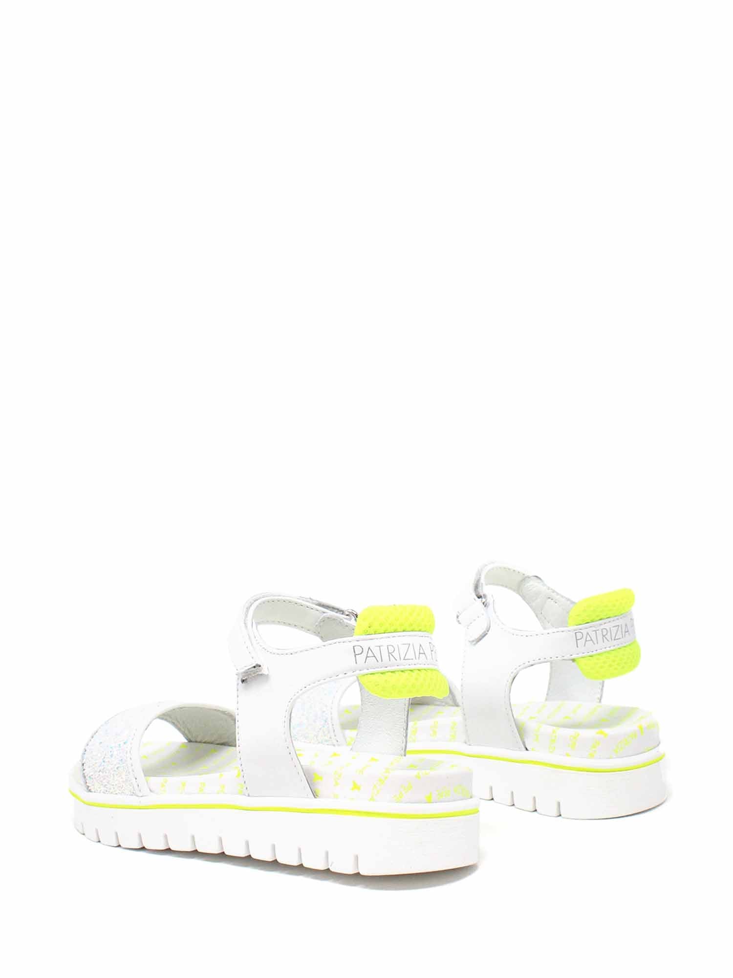 Sandali con strappi Bianco Giallo Patrizia Pepe