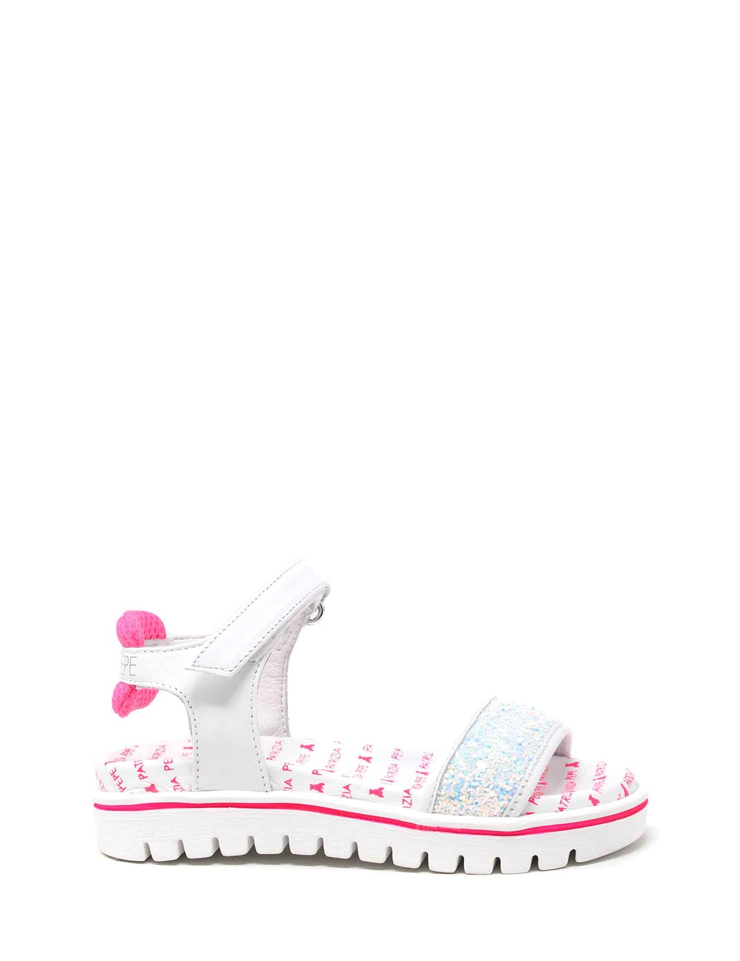Sandali con strappi Bianco Rosa Patrizia Pepe