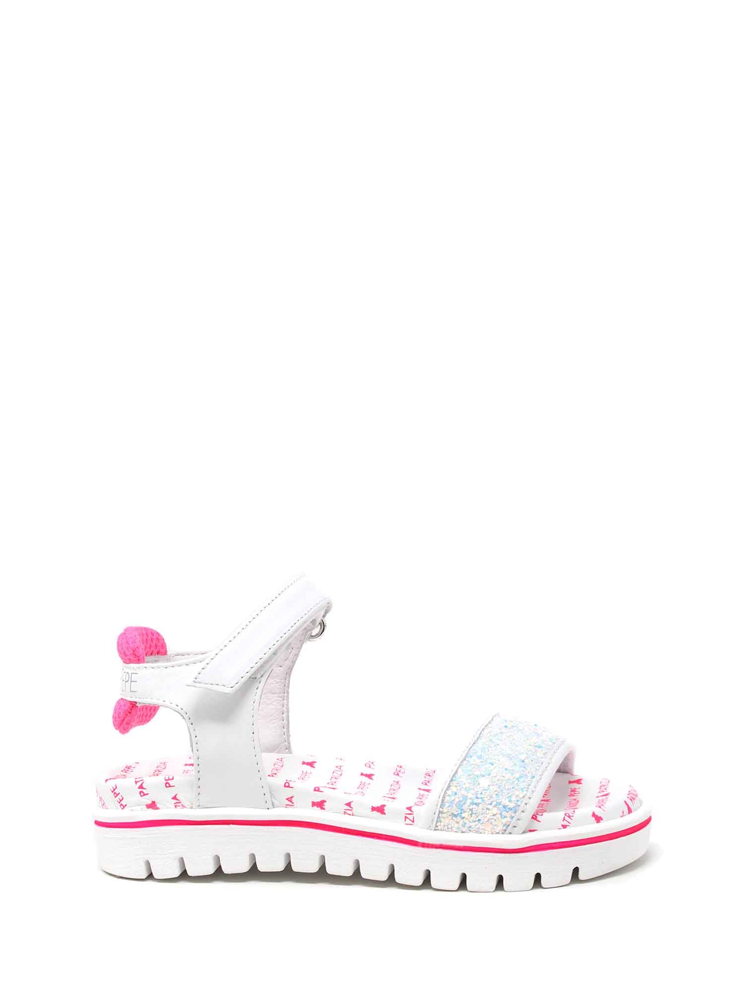 Sandali con strappi Bianco Rosa Patrizia Pepe