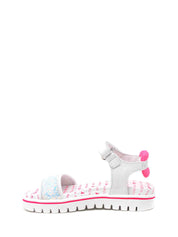 Sandali con strappi Bianco Rosa Patrizia Pepe