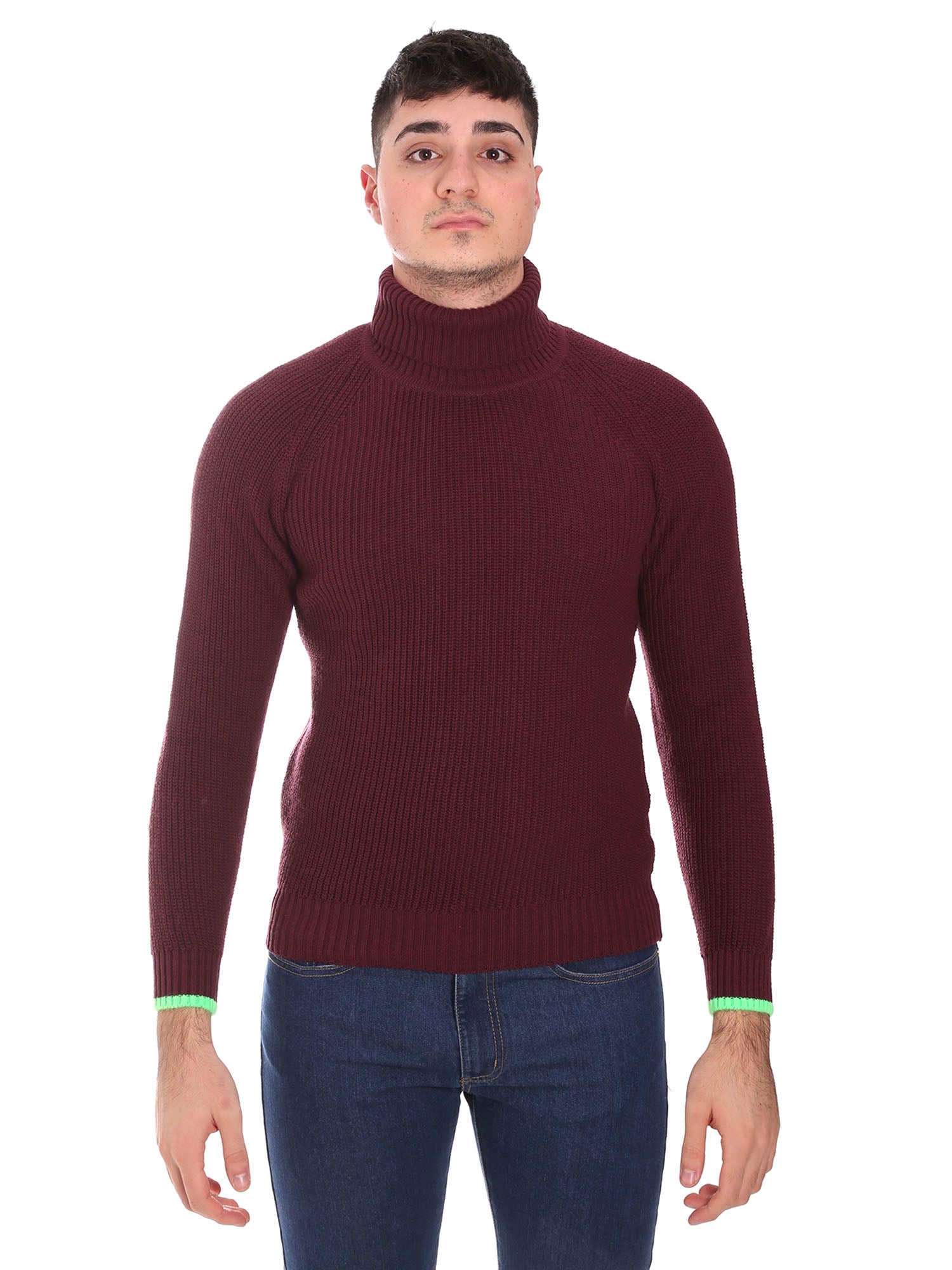 Maglie a collo alto Bordeaux Gabardine