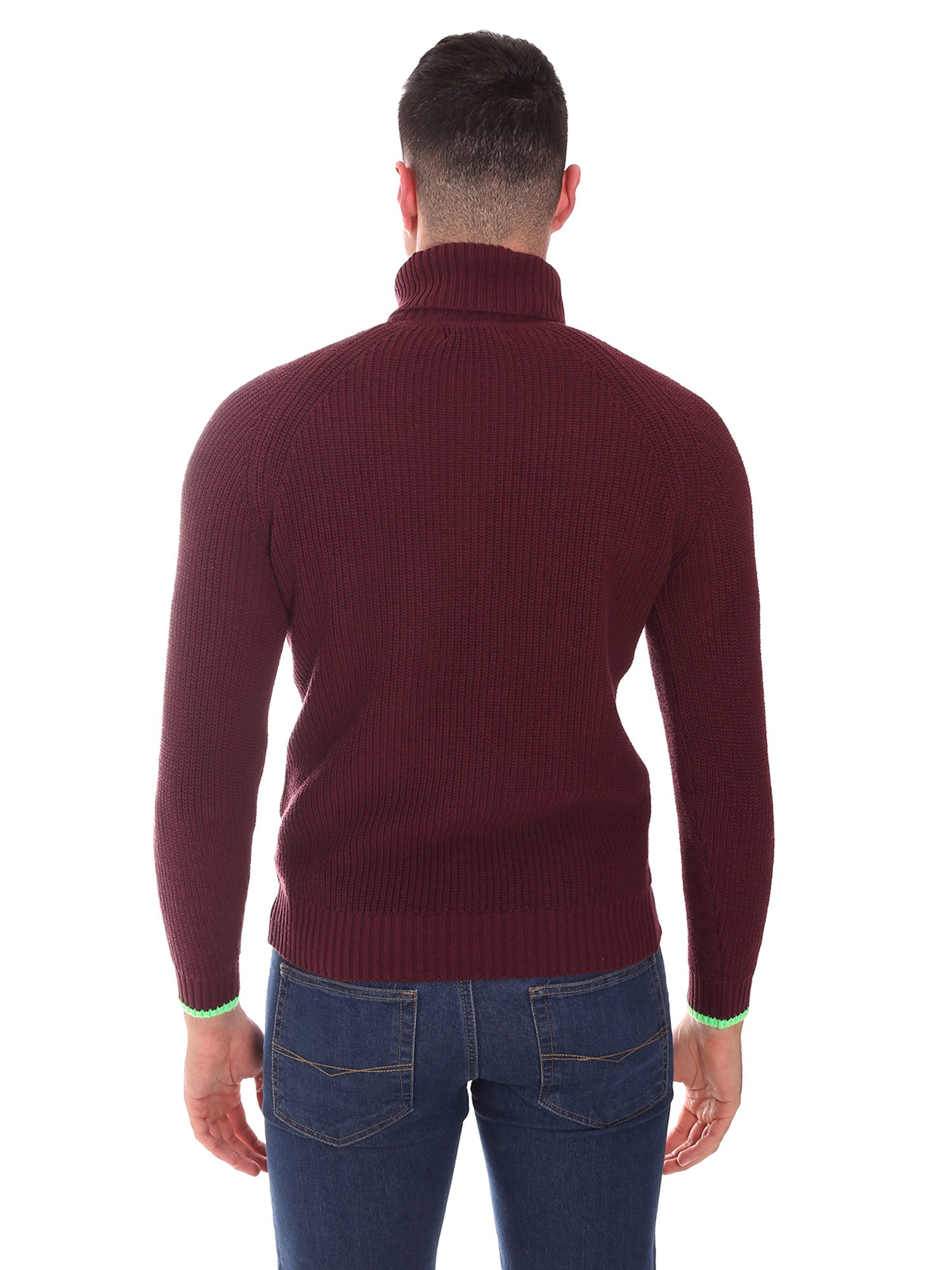Maglie a collo alto Bordeaux Gabardine