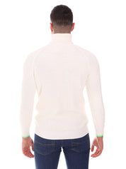 Maglie a collo alto Bianco Gabardine