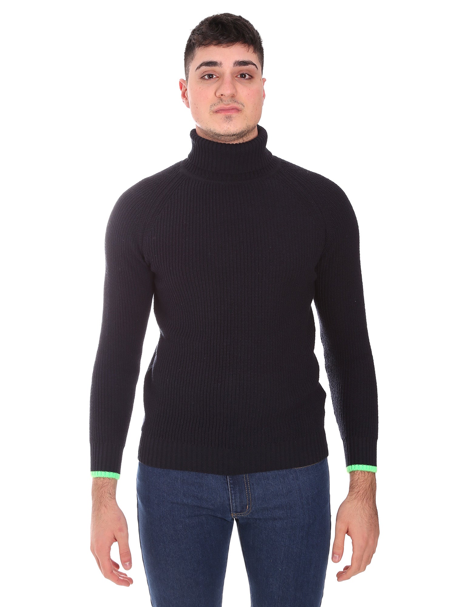 Maglie a collo alto Blu Gabardine