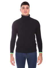 Maglie a collo alto Blu Gabardine