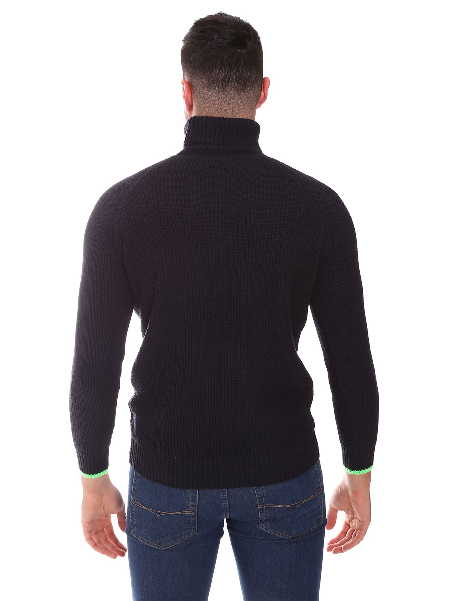 Maglie a collo alto Blu Gabardine