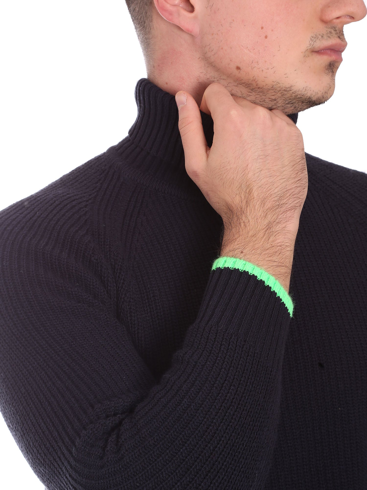 Maglie a collo alto Blu Gabardine