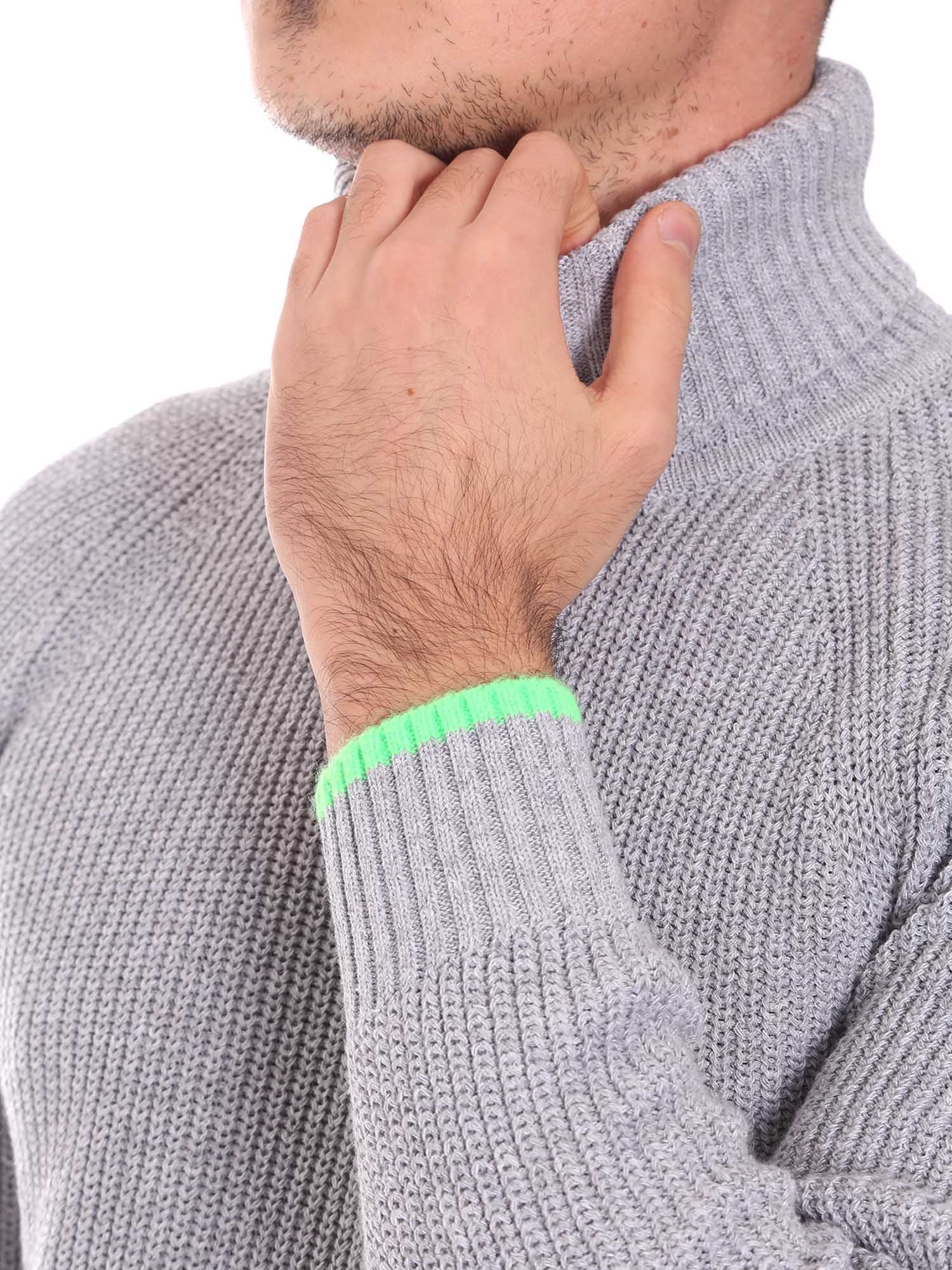 Maglie a collo alto Grigio Gabardine