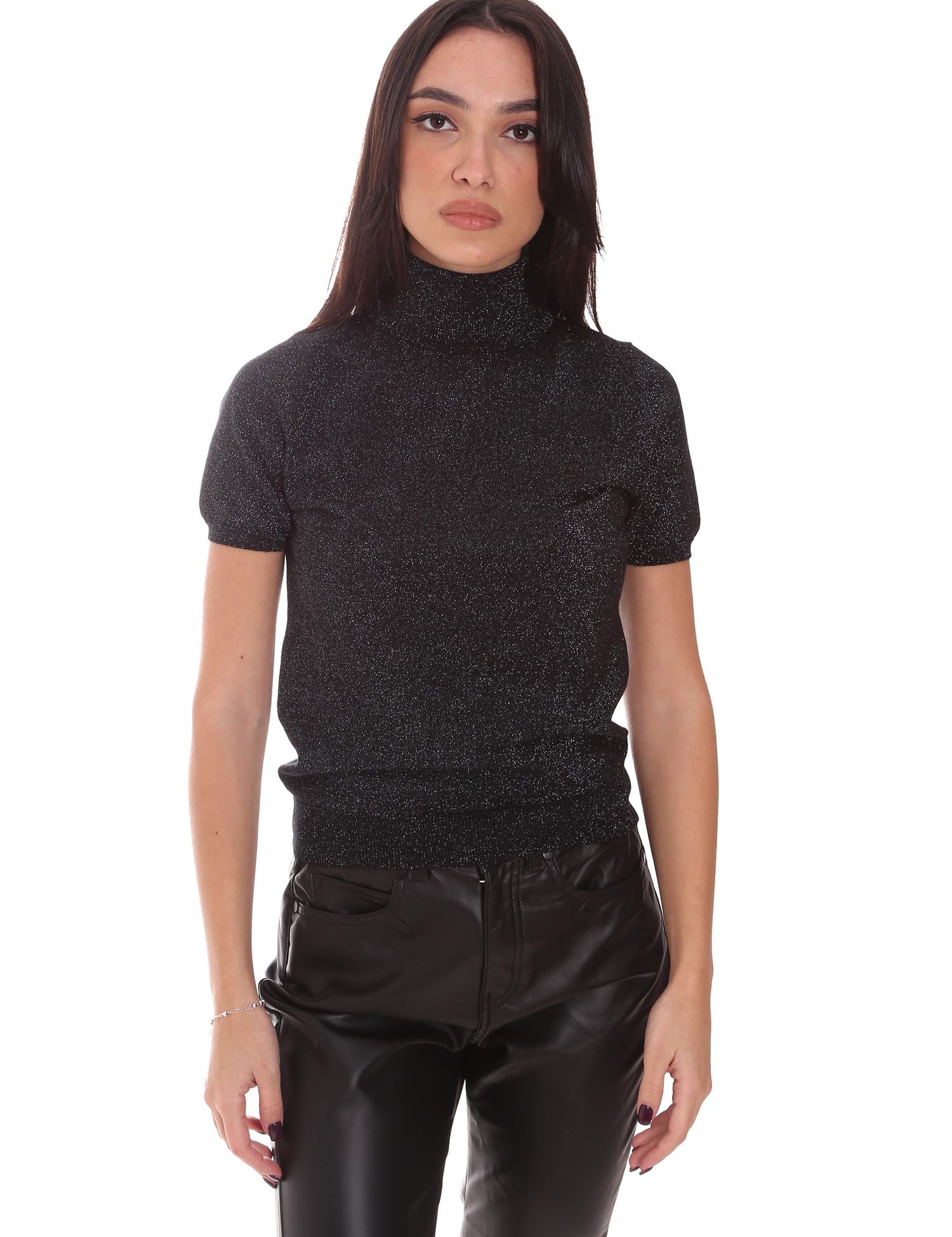 Maglie a collo alto Nero Gaelle