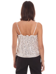 Top e canotte Argentato Jijil