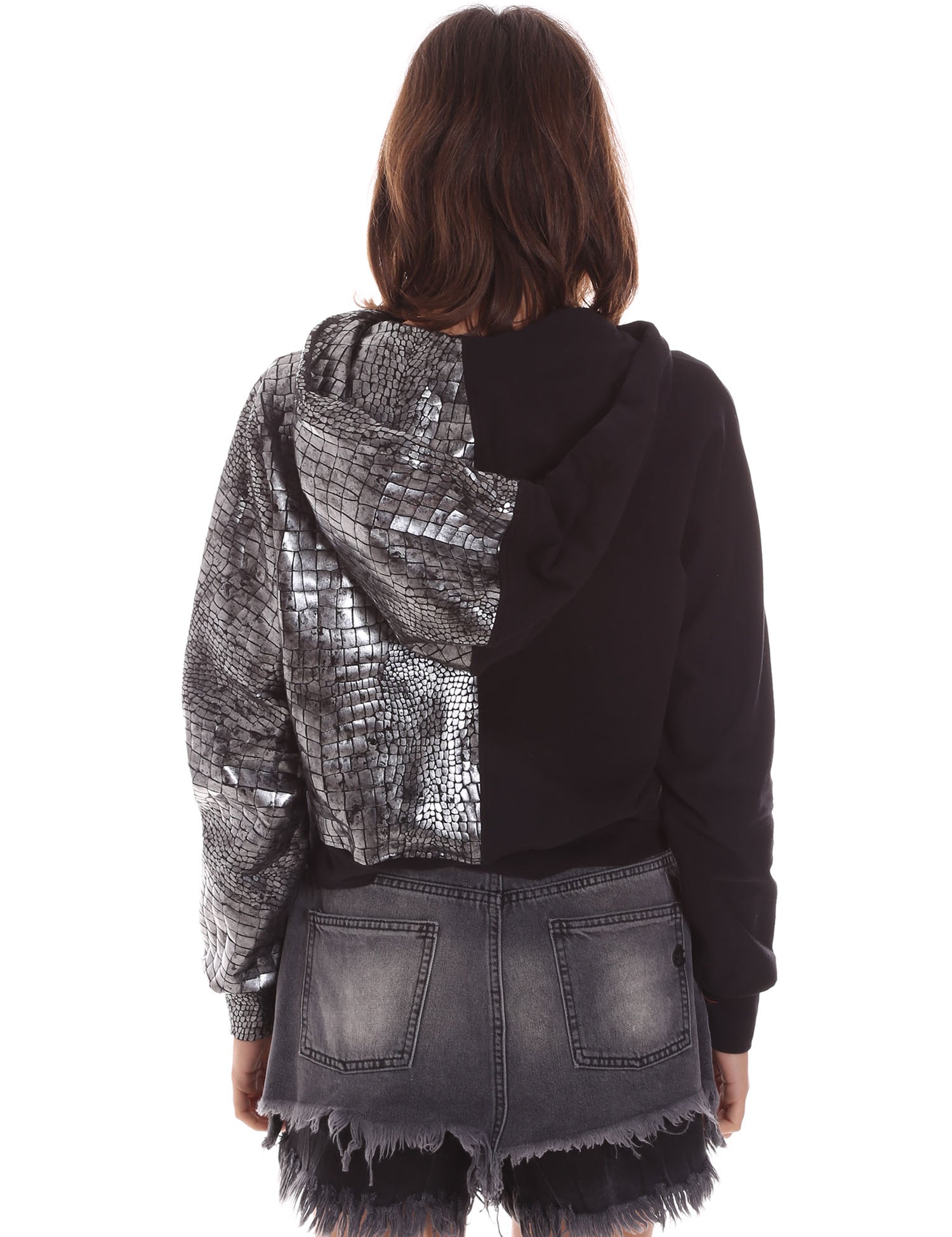 Felpe Nero Argento Jijil