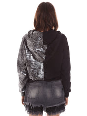 Felpe Nero Argento Jijil