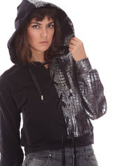 Felpe Nero Argento Jijil