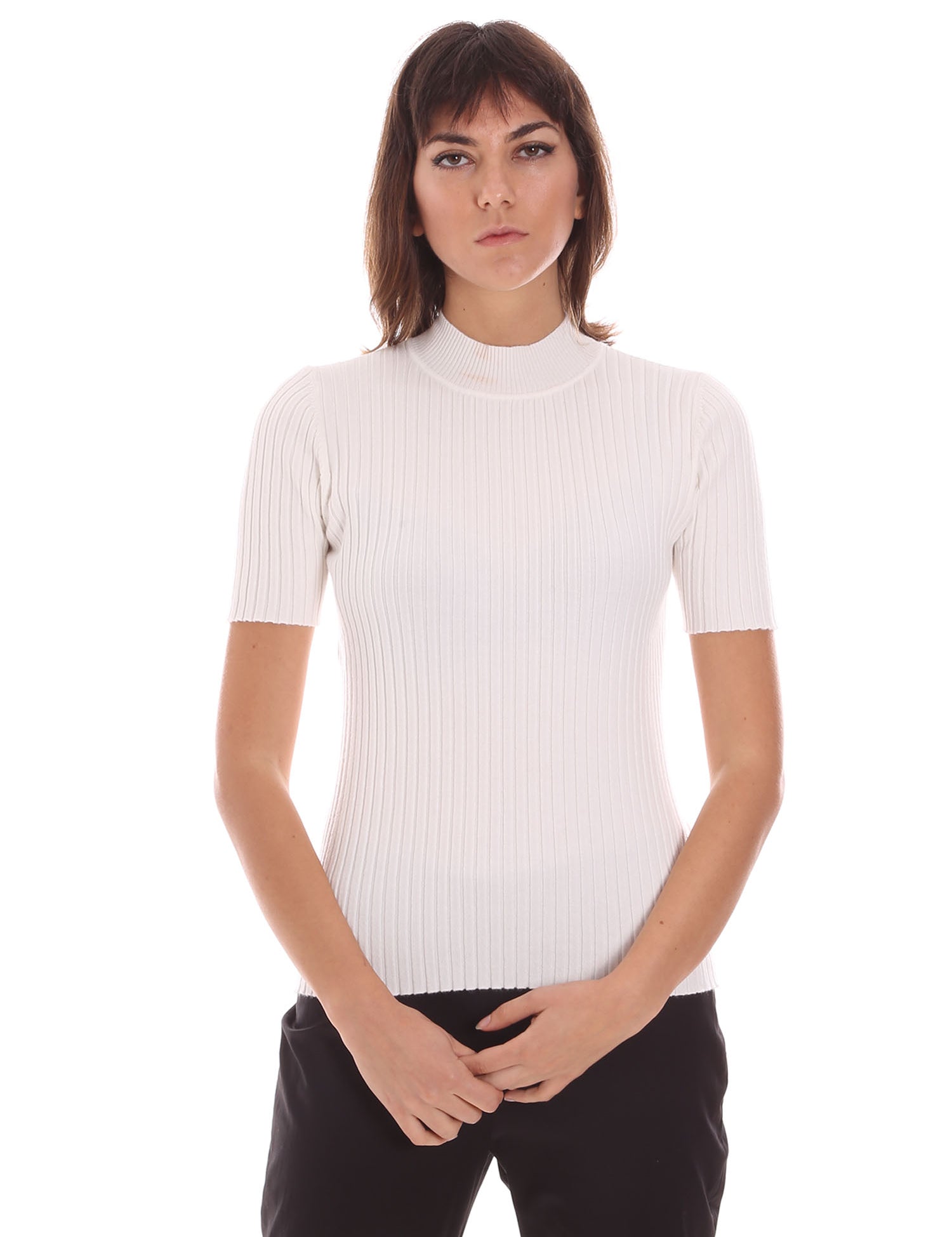 Maglie a collo alto Bianco Jijil