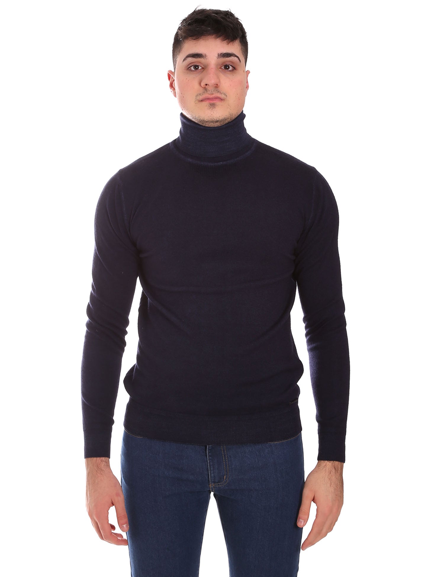 Maglie a collo alto Blu Frankie Morello