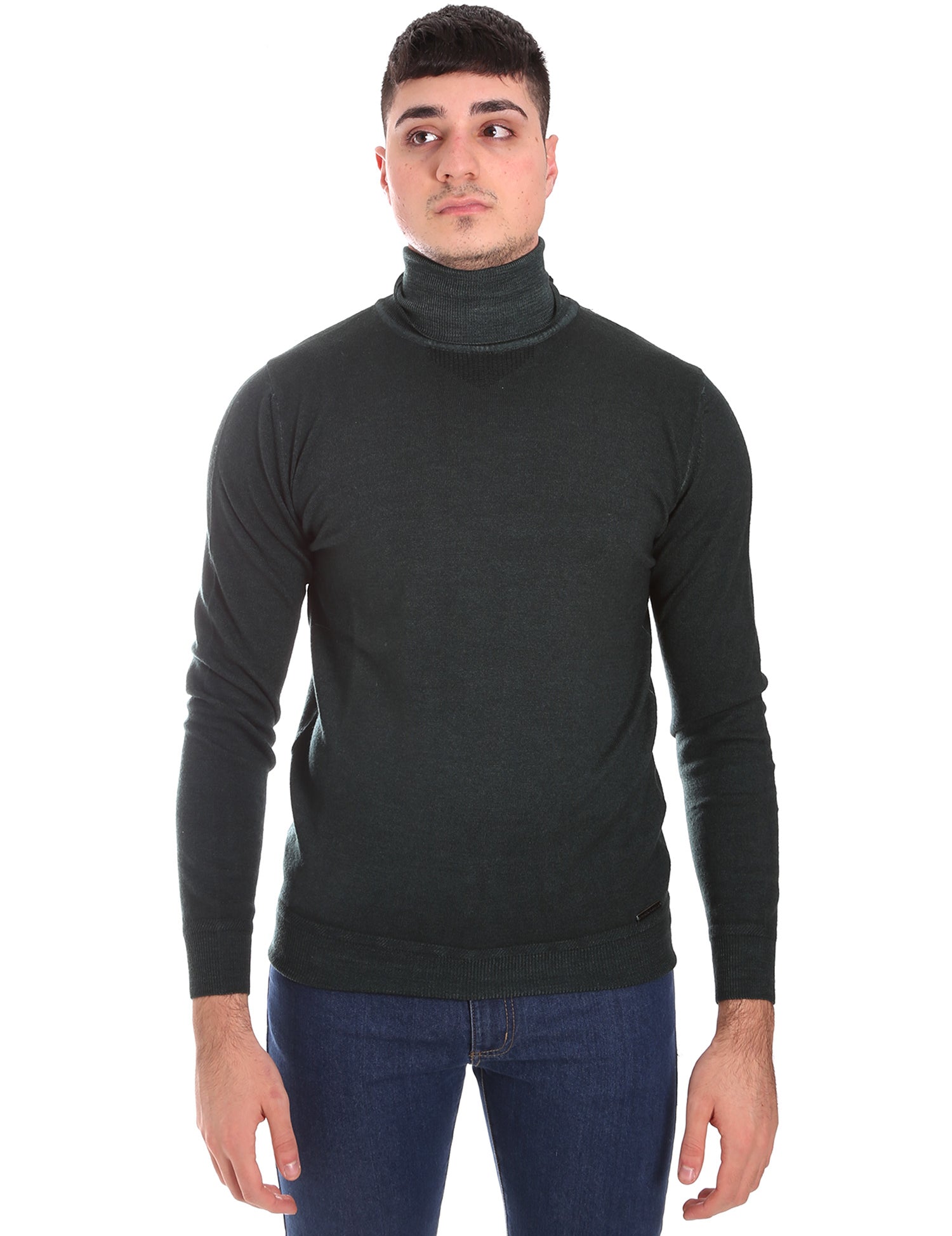 Maglie a collo alto Verde Frankie Morello