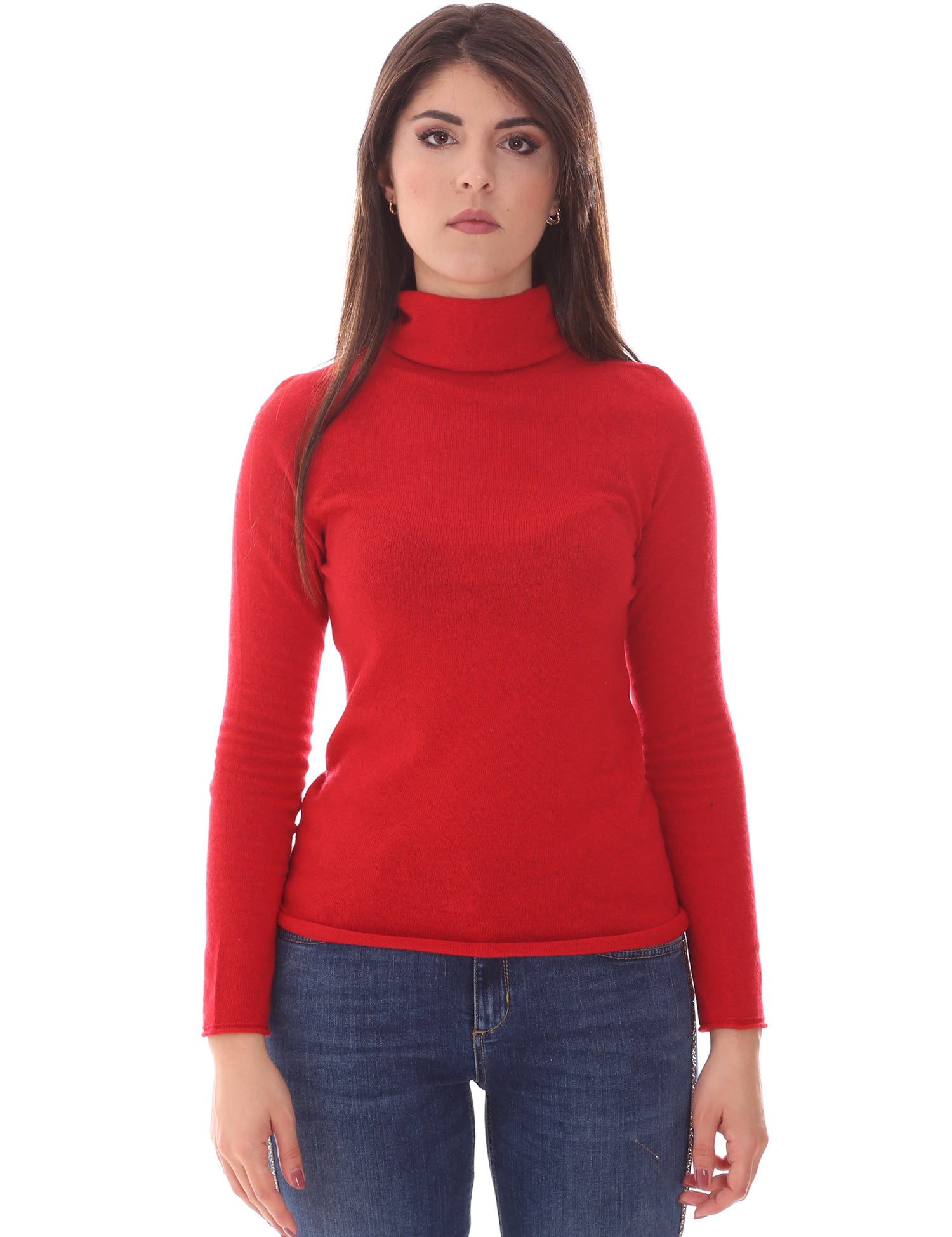 Maglie a collo alto Rosso Pianura Studio