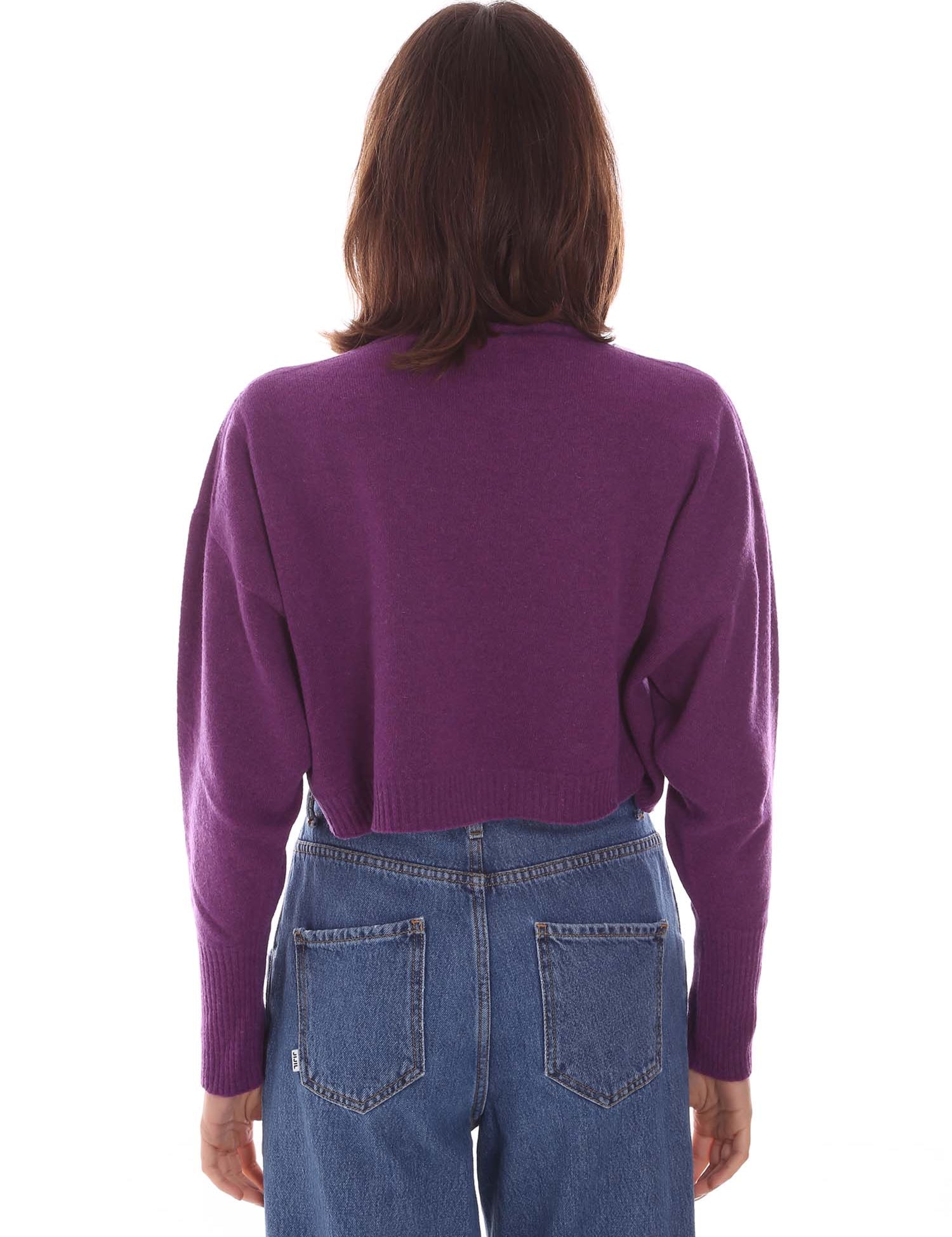 Maglie a collo alto Viola Pianura Studio