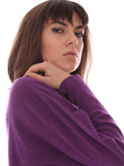 Maglie a collo alto Viola Pianura Studio