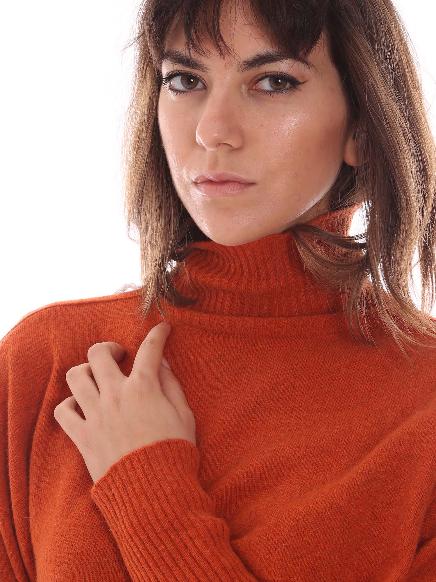 Maglie a collo alto Arancio Pianura Studio