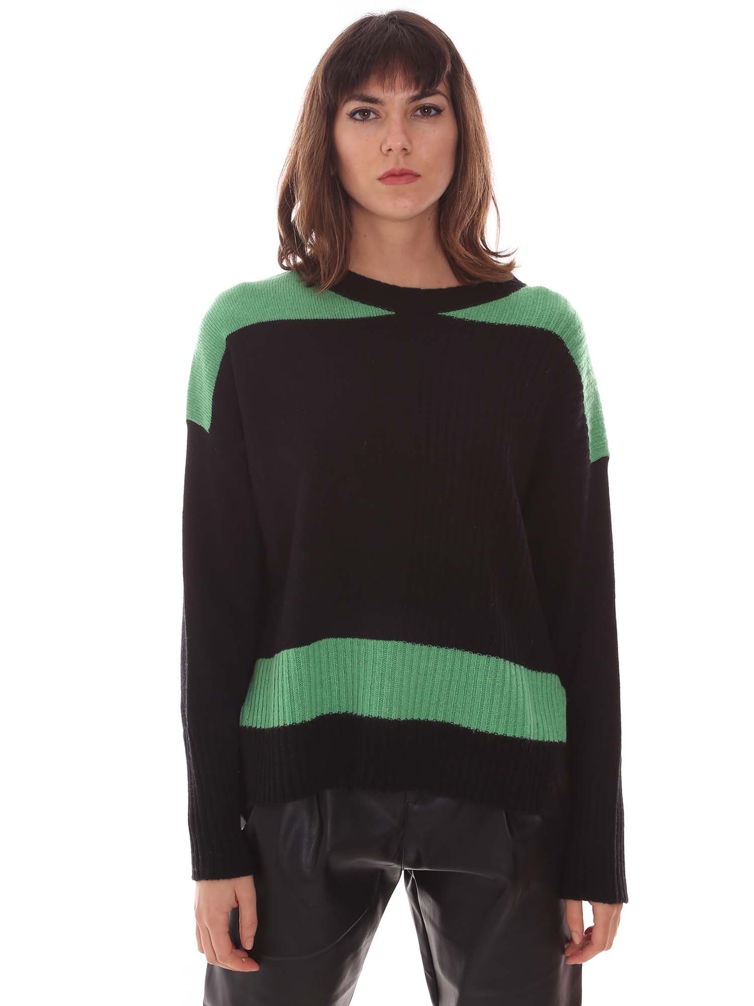 Maglioncini Nero Verde Pianura Studio