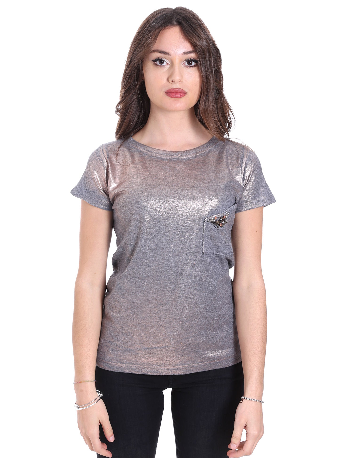 T-shirt Argentato Jijil