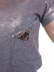 T-shirt Argentato Jijil