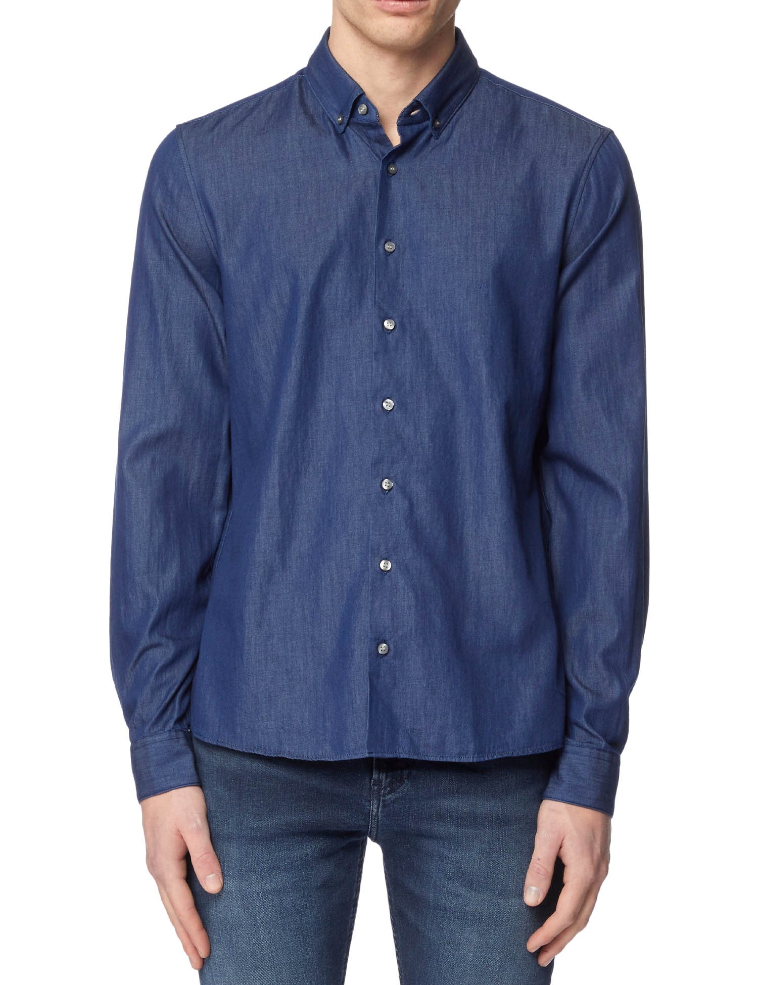 Camicie Blu Calvin Klein