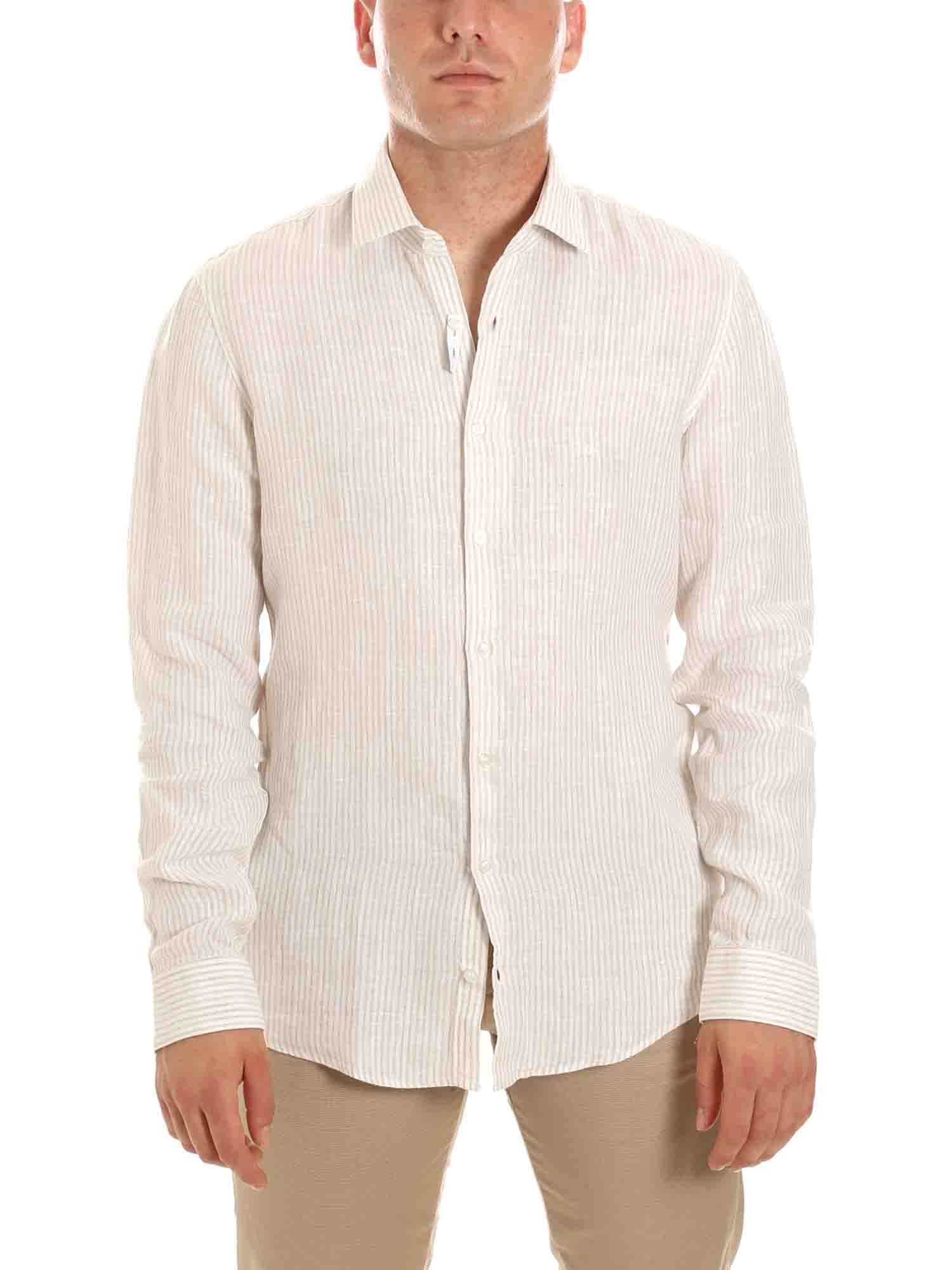 Camicie Bianco Beige Calvin Klein