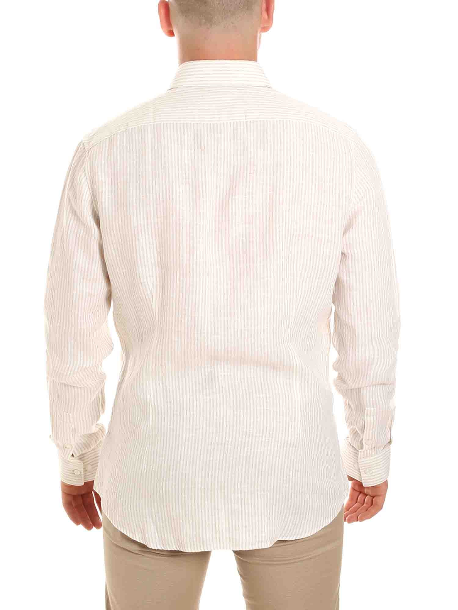 Camicie Bianco Beige Calvin Klein