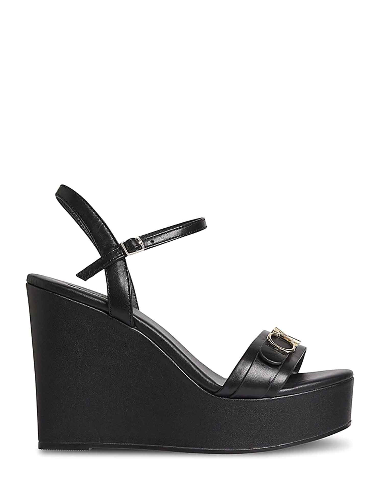 Sandali zeppa Nero Calvin Klein