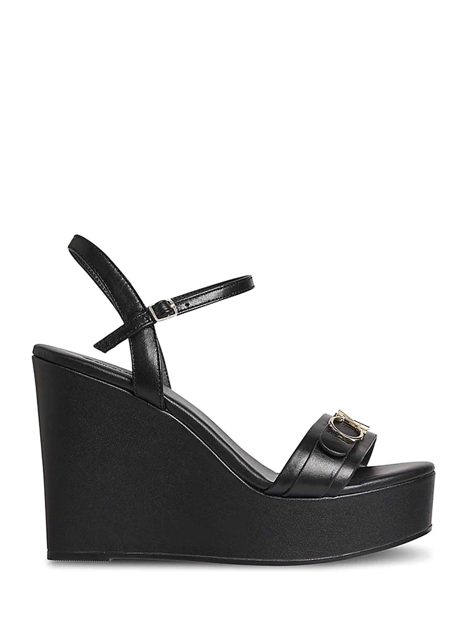 Sandali zeppa Nero Calvin Klein