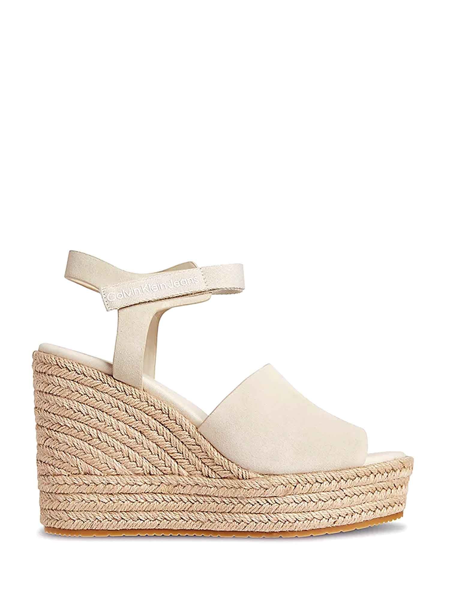 Sandali zeppa Beige Calvin Klein Jeans