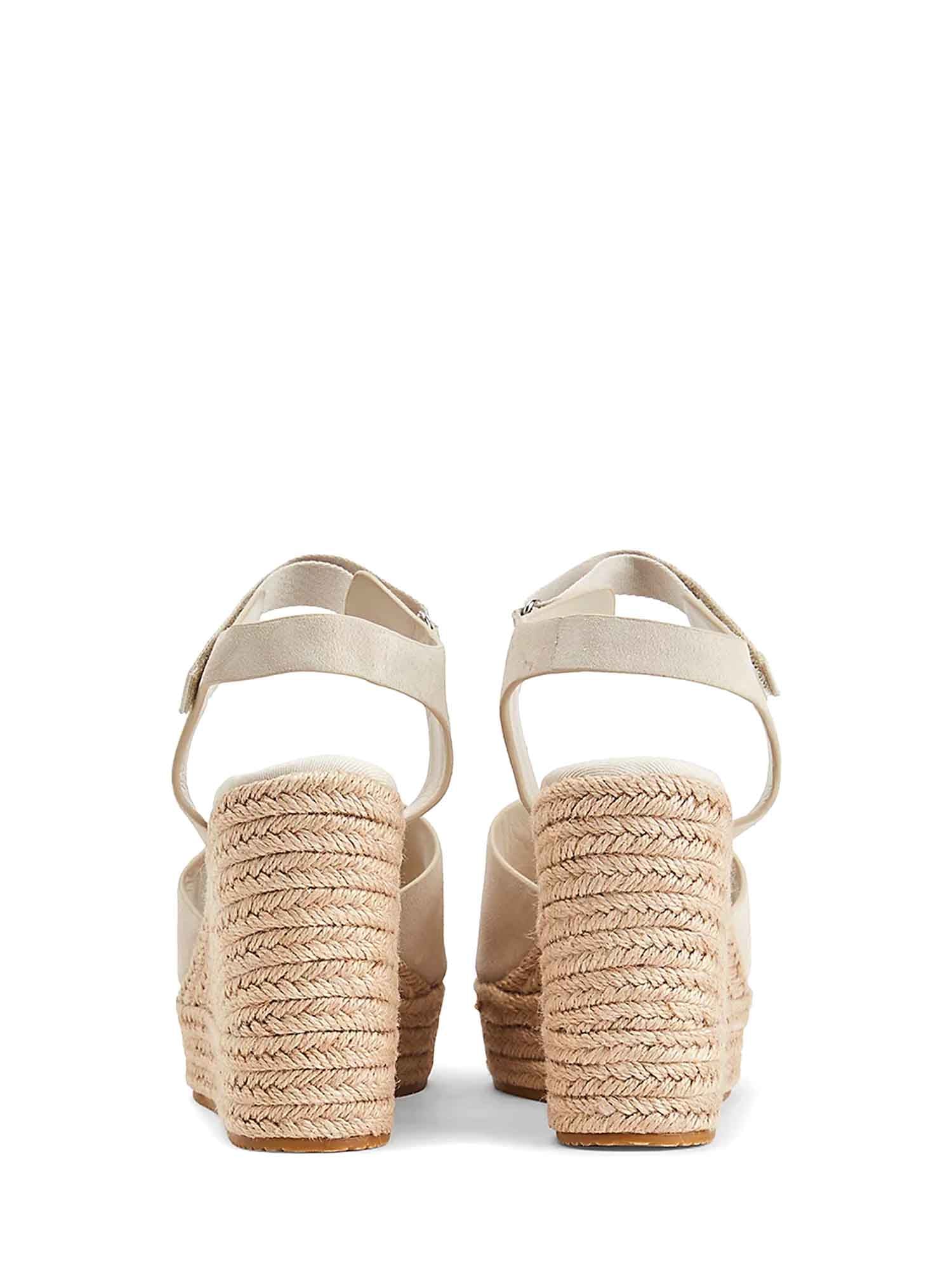 Sandali zeppa Beige Calvin Klein Jeans