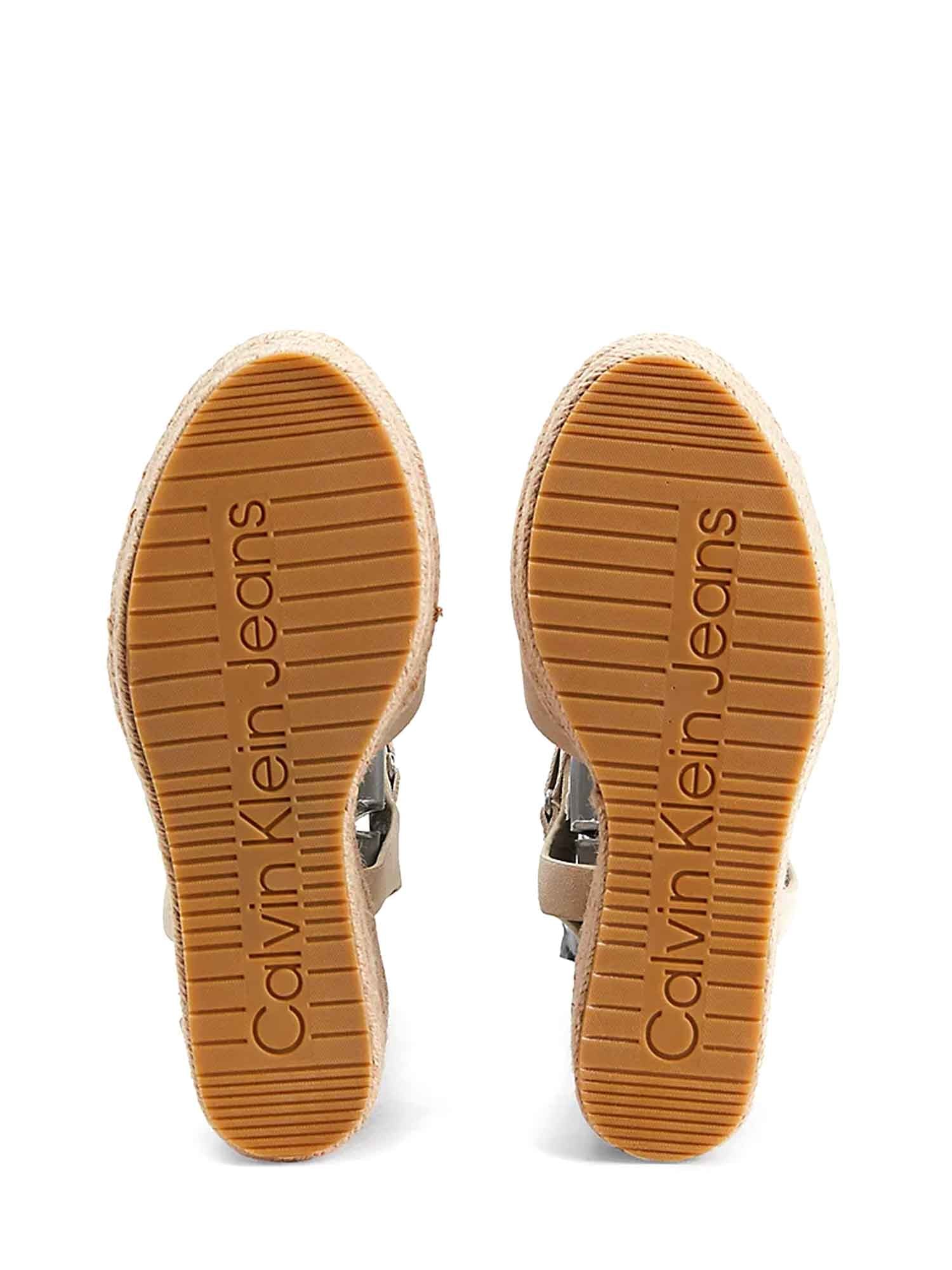 Sandali zeppa Beige Calvin Klein Jeans